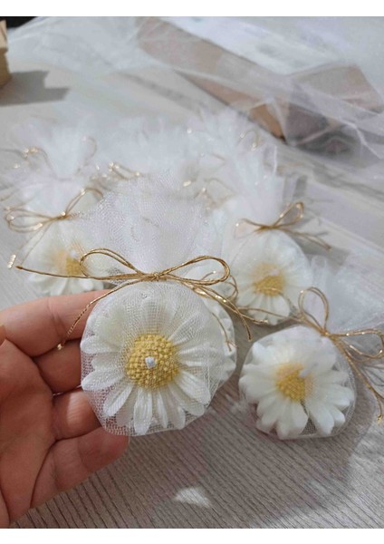 Papatya Mum 20 Adet, Düğün,nişan,kına,söz,bebek Mevlüd, Doğum Günü, Hediyelik Mum, Bebek Hediyelik indirimleri