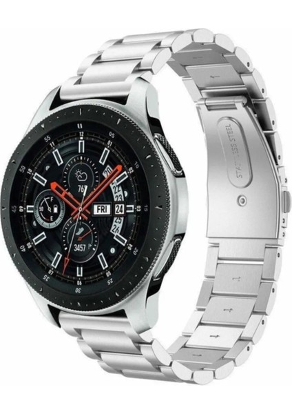 Samsung Galaxy Watch 3 45 Mm- Samsun Galaxy Watch 46 mm Uyumlu 22 mm Paslanmaz Çelik Kordon