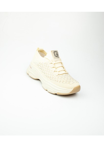 309 - 3 Bej Kadın Sneaker