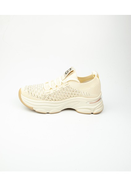 309 - 3 Bej Kadın Sneaker