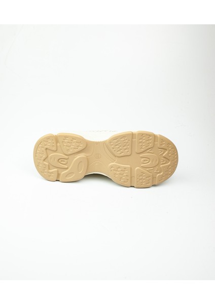 309 - 3 Bej Kadın Sneaker
