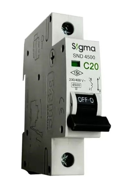 SND4500 4.5ka 1p C20 Otomatik Sigorta