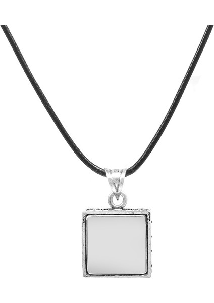 Kişiye Özel Isim Yazılı Arapça Allah Yazılı Siyah Ip Zincirli 925 Ayar Gümüş Erkek Cevşen Kolye modelleri