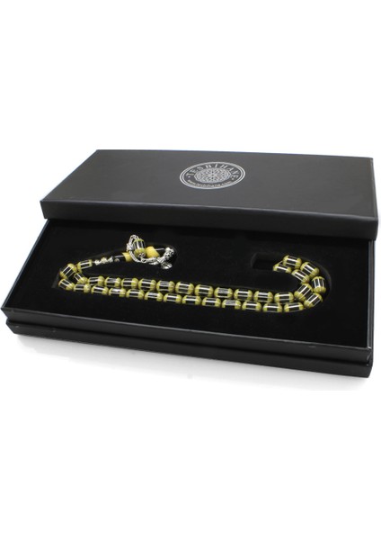 925 Ayar Gümüş Imamesi Nakkaş Işlemeli Kapsül Kesim Sarı Katalin Dolgulu Erzurum Oltu Taşı Tesbih modelleri