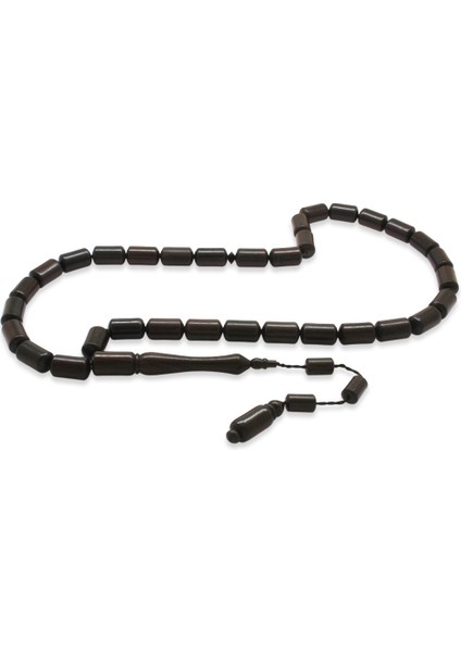 Sistemli Kapsül Kesim Abanoz Ağacı Tesbih