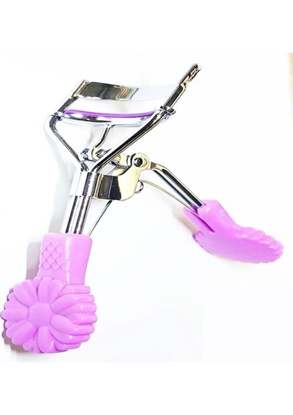 Lüks Papatya Serisi Kirpik Kıvırıcı 3 Kat Daha Güçlü Full Lash Curler Kirpik Kıvırma Aleti Eflatun Xlkk54