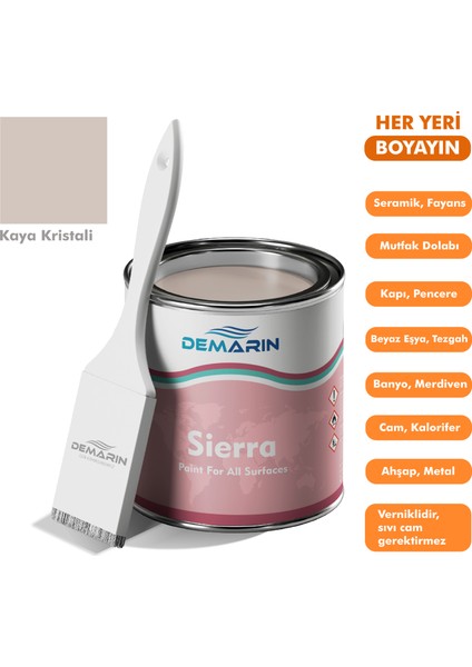 Her Şeyi Boyayabilen Demarin Sierra Tek Bileşen Fayans, Tezgah, Seramik, Mobilya, Zemin Boyası