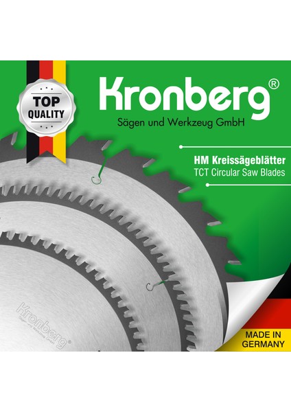 Ø400X3.80X30X120Z Alüminyum, Plastik, Pvc Negatif Diş Kronberg Elmas Testere
