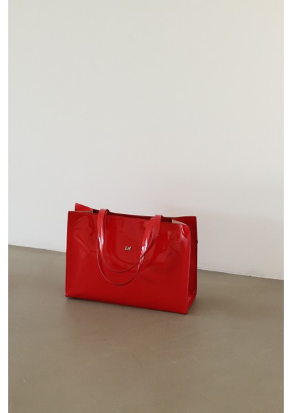 Basic Shopper Çanta Kırmızı