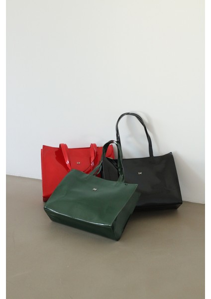 Basic Shopper Çanta Kırmızı