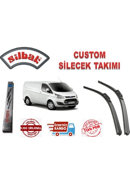 Tourneo Custom Silecek Süpürge Takımı Silbak 2012-2018