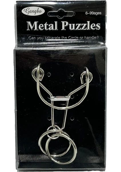 Metal Puzzle - Zeka Geliştirici Oyun - Eğitici Beceri Oyunu (Model 3)