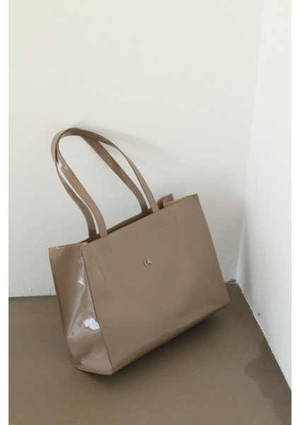 Basic Shopper Çanta Vizon