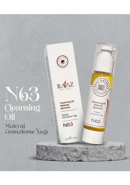 N63 Makyaj Temizleme Yağı Cleansıng Oil 50 ml fiyatları