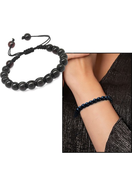 Makrome Örgülü Küre Kesim Koyu Kırmızı Doğal Damla Kehribar Kadın Bileklik fiyatları