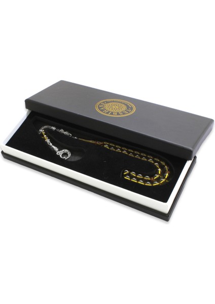 Kararmaz Metal Ayyıldız Püsküllü Küre Kesim Sarı Ateş Kehribar Tesbih modelleri