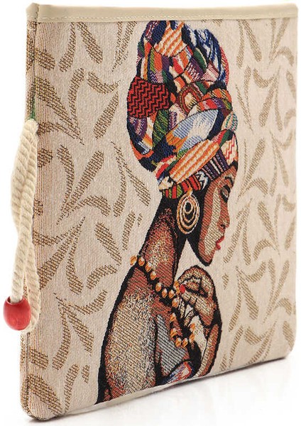 Afro Desen Goblen El Çantası
