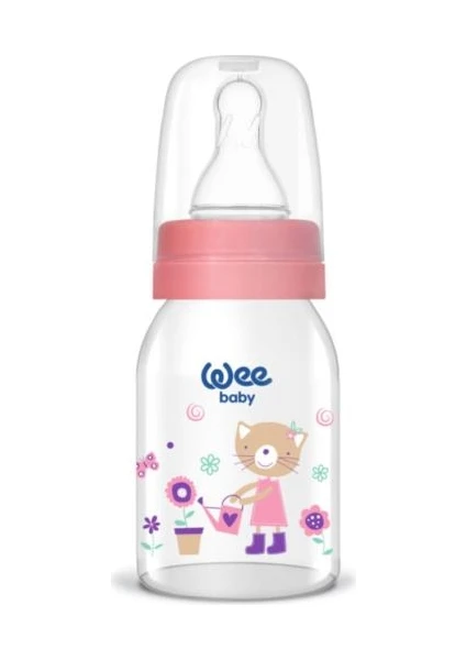 Wee Baby Klasik Cam Biberon Pembe 125ml 877