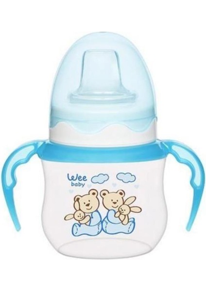 Wee Baby 753 Akıtmaz Kulplu Pp Antikolik Bardak 125 Ml  Mavi