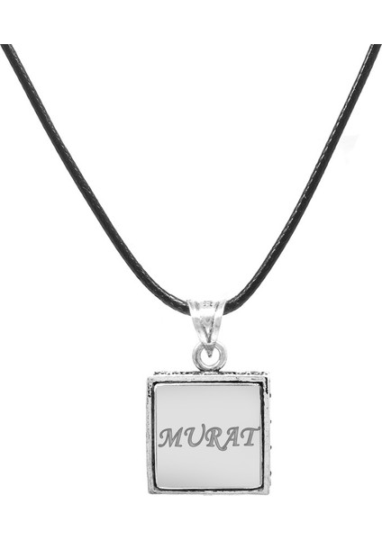 Kişiye Özel Isim Yazılı Arapça Allah Yazılı Siyah Ip Zincirli 925 Ayar Gümüş Erkek Cevşen Kolye fiyatları