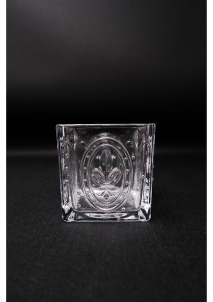 Tekli Kare Cam Mumluk 8 cm – MM.GZD.200 C1-1-288