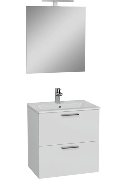 75021 Mia Set,lavabo Dolabı Aynalı 2 Çekmeceli 60 cm