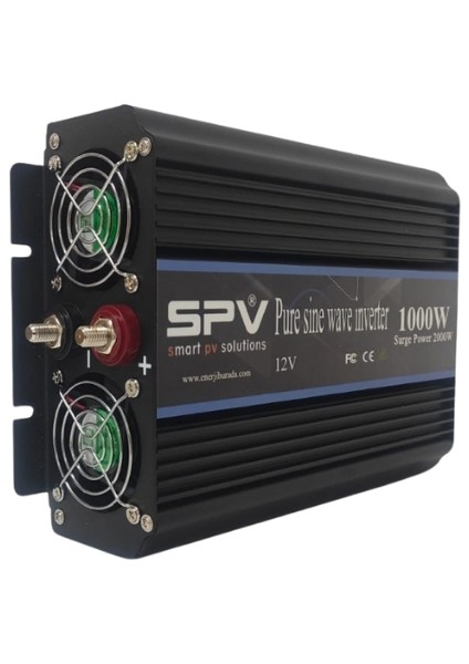 Geniş Kasa 1000W 12 Volt Tam Sınus Inverter - SPV-P1000W-12 fiyatları