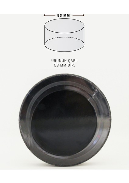 100 Lü Standart Kavanozlar Için Baskısız 52 - 53 mm Güvenlik Emniyet Bandı (100 Adet)