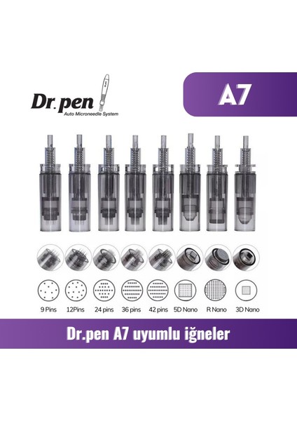 Dr.pen Dermapen Iğnesi (10 Adet) A7 Cihazı ile Uyumlu Iğneler fırsatları
