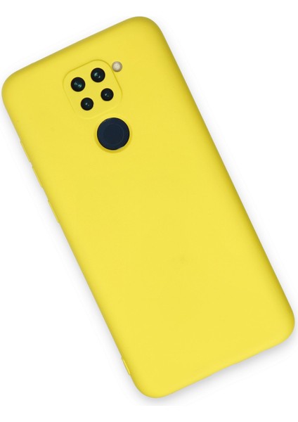 Xiaomi Redmi Note 9 Kılıf Nano Içi Kadife Silikon - Sarı 300099