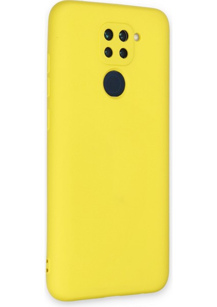 Xiaomi Redmi Note 9 Kılıf Nano Içi Kadife Silikon - Sarı 300099