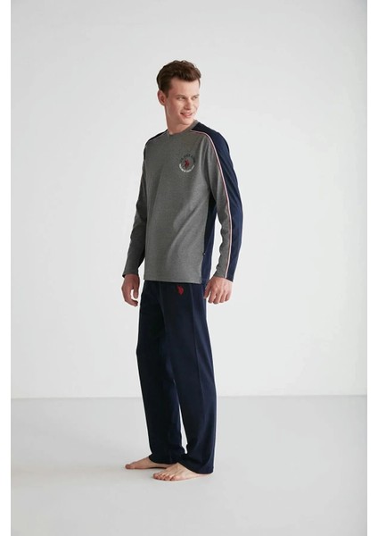 U.S. Polo Assn. Uzun Kol Erkek Pijama Takım 18726