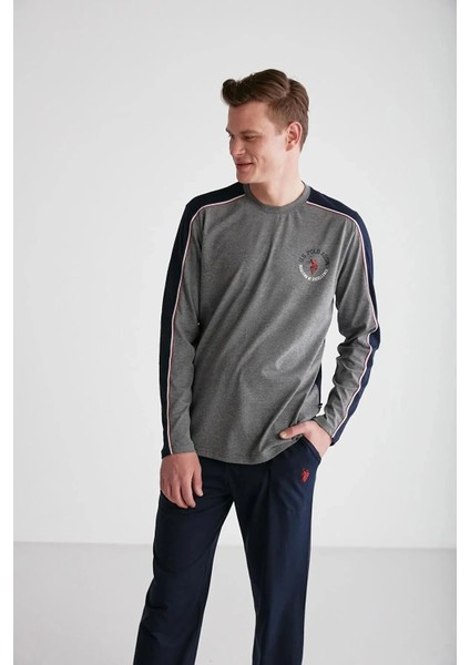 U.S. Polo Assn. Uzun Kol Erkek Pijama Takım 18726