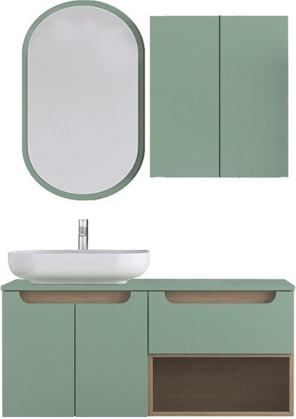 Katia 120 cm Banyo Dolabı Renk Su Yeşili fırsatları