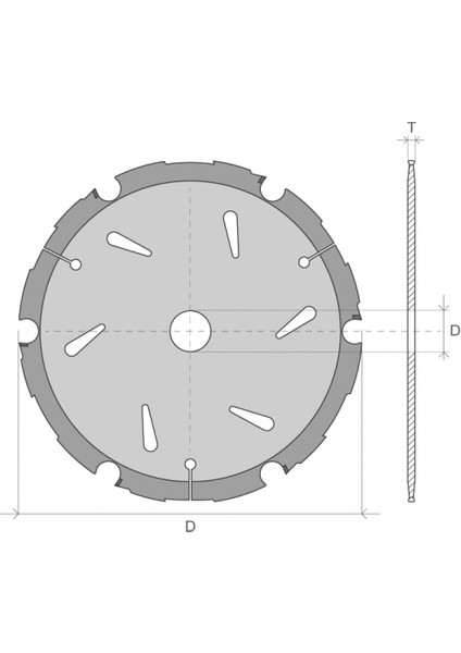 Ø255X2.20X30X6Z Betopan Kesim Testereleri