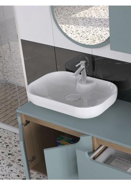 Katia 120 cm Banyo Dolabı Renk Buz Mavisi fiyatları