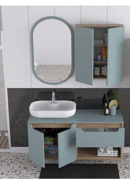 Katia 120 cm Banyo Dolabı Renk Buz Mavisi modelleri