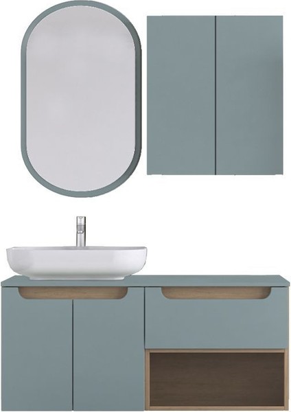 Katia 120 cm Banyo Dolabı Renk Buz Mavisi fırsatları