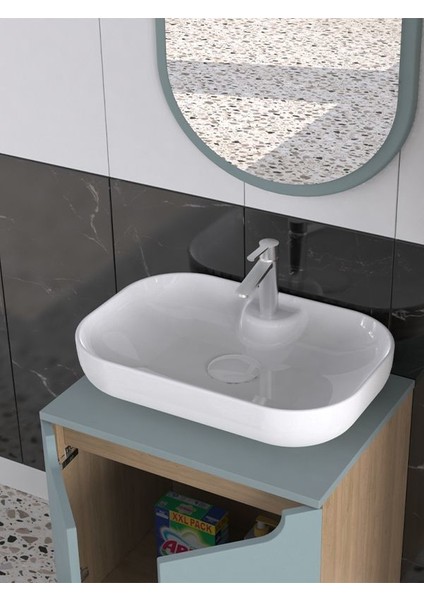 Katia 60 cm Banyo Dolabı Renk Buz Mavisi fiyatları