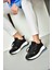 S973413104 Siyah Kumaş Spor Ayakkabı Sneakers 1