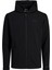 Jack & Jones 12253764  Jcocloud Sweat Zip Siyah 1