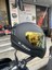 Rapıd Mat Siyah Kask - Gold Vizör + Spoiler 1