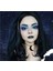 Ay Dolunay Siyah Kolye Gothic Punk Rock Deri Kayışlı Cosplay Aksesuar 5cm Akrilik 1