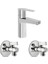 Nora S Lavabo Bataryası + A45254 Filtreli Ara Musluk 2li Set 1