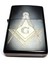 Mason Masonic G Gönye Pergel Benzinli Siyah Çakmak Silinmez Kazıma Resimli 2