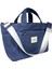 Atelier Bomonti Hishi Tote Bag Navy Blue Mumlu Kanvas Omuz Çantası & El Çantası 4