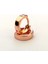 Mini Halka Küpe Rose Pembe Altın Renk 1 cm 3