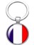 Fransa Bayrağı Metal Anahtarlık France Bayrak Büyüteç Camlı Metal Halka Ülke Anahtarlığı 1