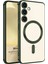 Samsung Galaxy S24 Kılıf Magsafe Luxury Electroplate Koyu Yeşil 1
