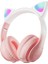 Stn-28 Pro Sevimli Kedi Kulaklı LED Işıklı Katlanabilir Kablosuz Kulaküstü Bluetooth Kulaklık 1